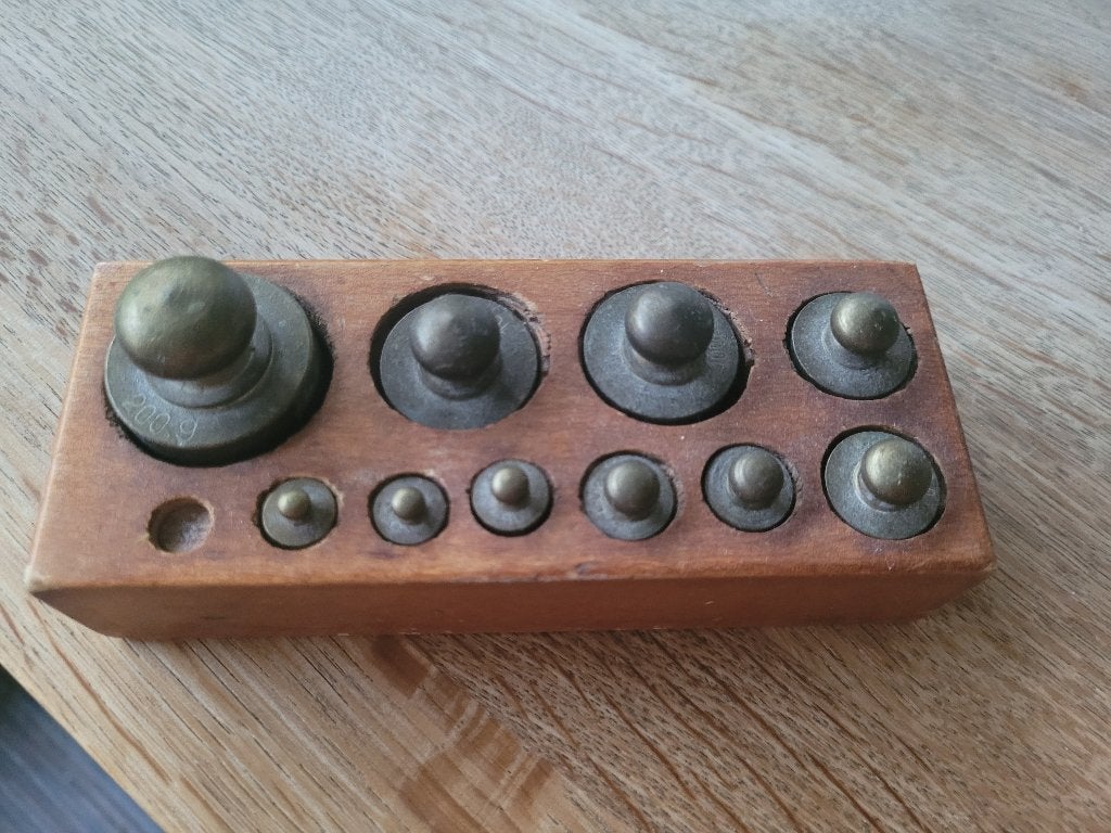 Koperen gewichten set, Ophalen, Koper