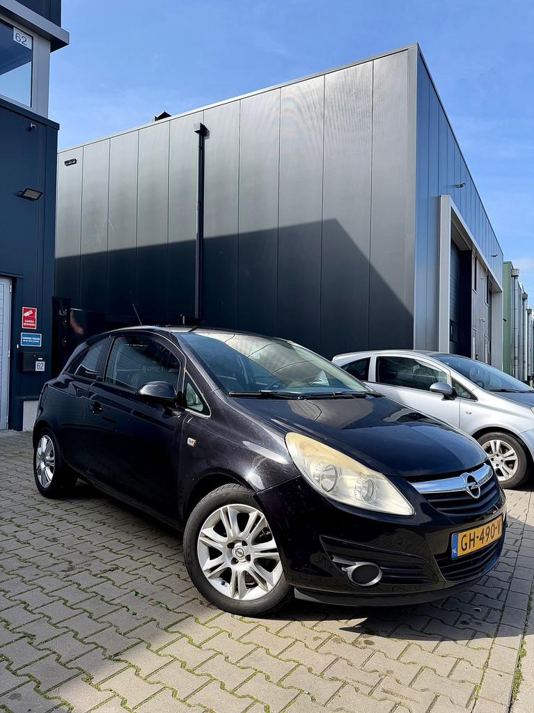 Opel Corsa 1.2-16V Essentia 2008 Airco, Voorwielaandrijving, 450 kg, 1229 cc, Zwart