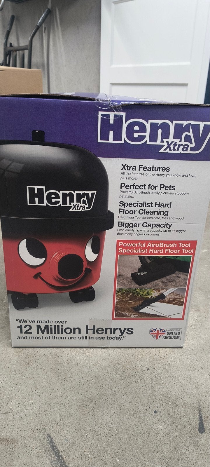 Henry Xtra Stofzuiger, nieuw. Incl. uitgebr. acc.set, Witgoed en Apparatuur, Stofzak, Numatic, Nieuw, Sledestofzuiger