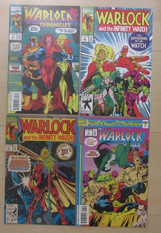 The Warlock Chronicles, 4 verschillende Marvel comics, Amerika, Diverse, Ophalen of Verzenden, Zo goed als nieuw