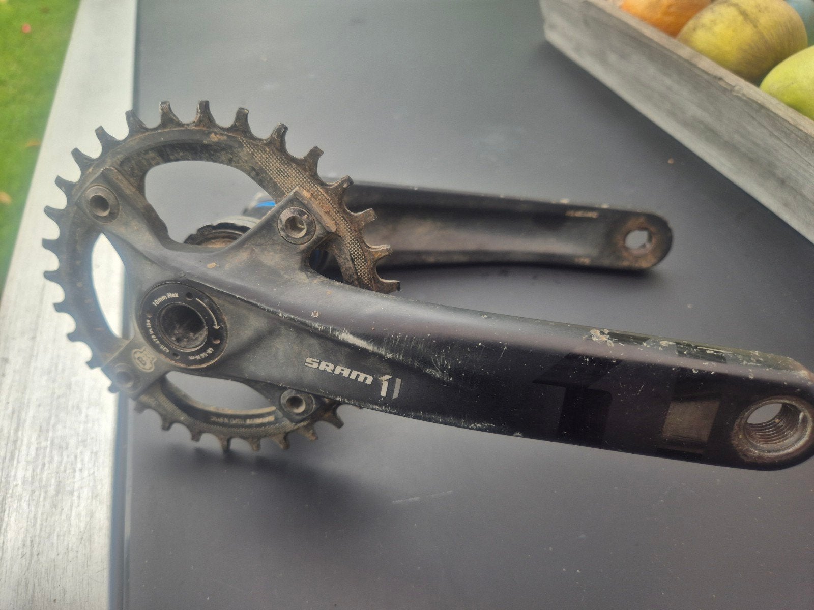 SRAM X1 crankstel met trapas, Crankstel of Pedalen, Gebruikt, Ophalen of Verzenden, SRAM