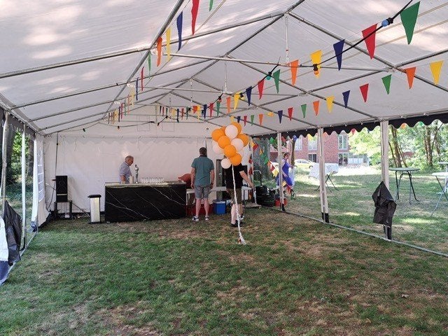 partytent, Tuin en Terras, Partytenten, Zo goed als nieuw, Partytent, 2 meter of meer, 8 meter of meer, 6 meter of meer, Ophalen