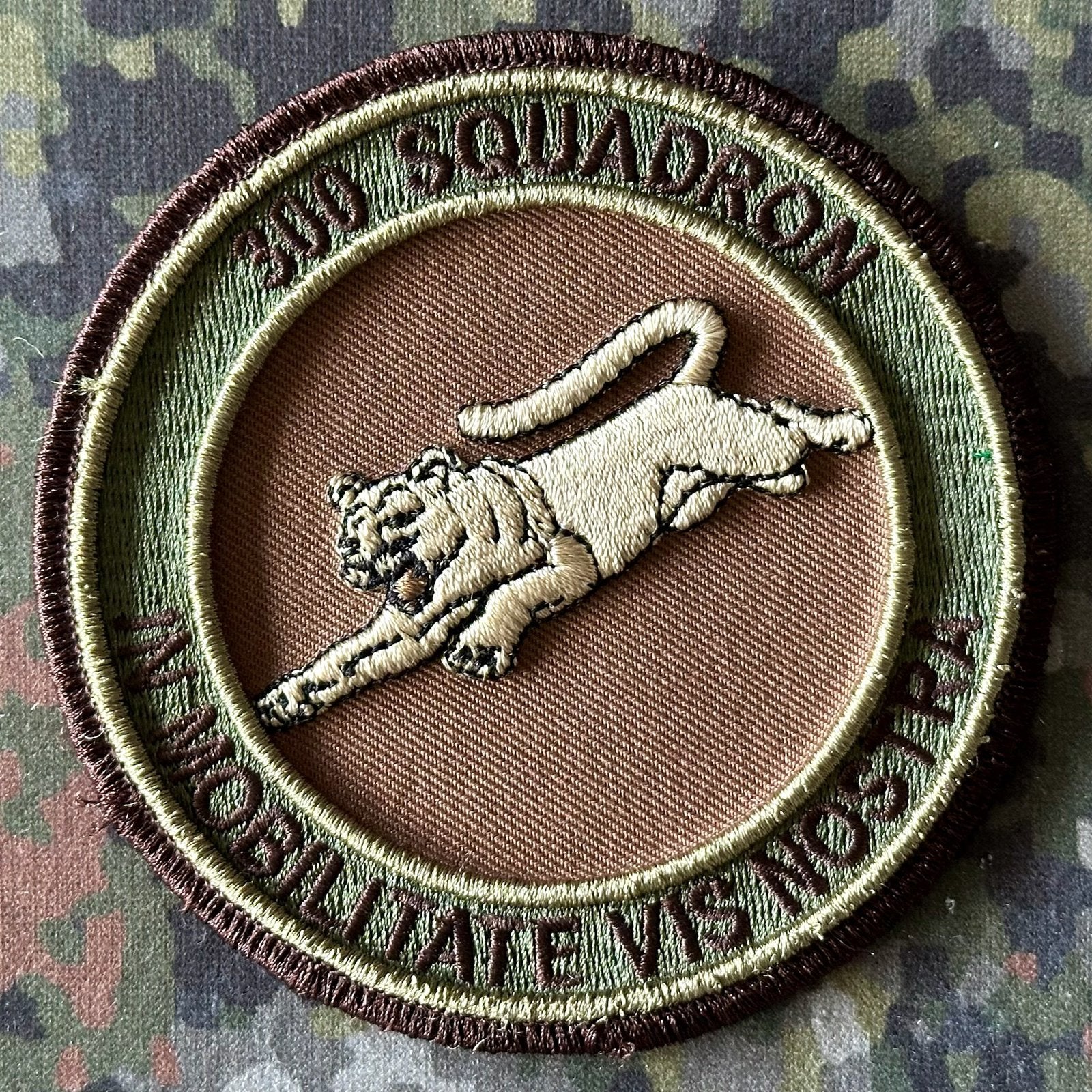 Patch RNLAF 300 SQN, Ophalen of Verzenden, Luchtmacht, Nederland, Embleem of Badge