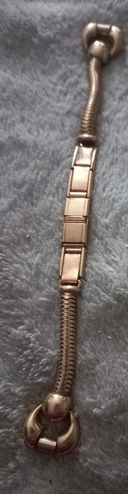 Retro 14K Rose Goud Rolled Horlogebandje Jaren 50/60, Overige merken, Gebruikt, Polshorloge, Ophalen of Verzenden