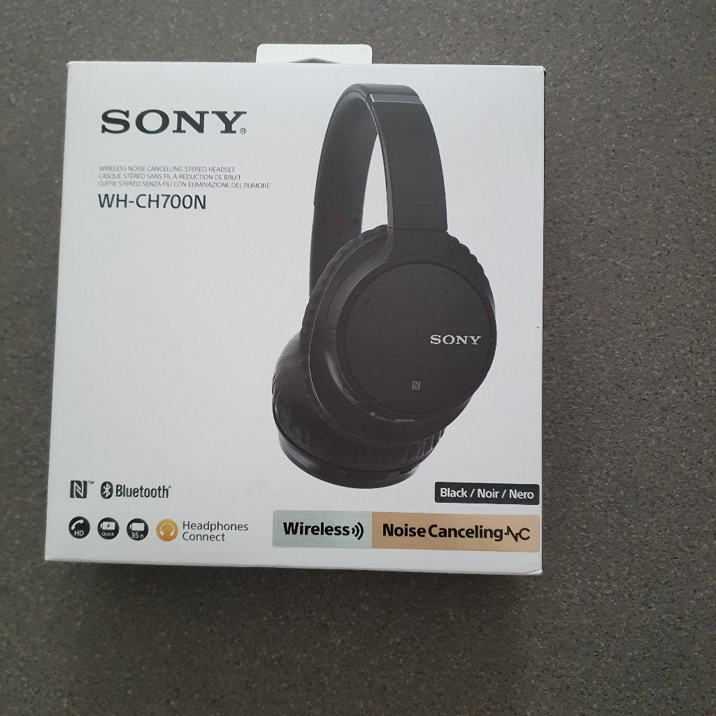 sony draadloze koptelefoon, Nieuw, Ophalen of Verzenden, Draadloos, Zwart