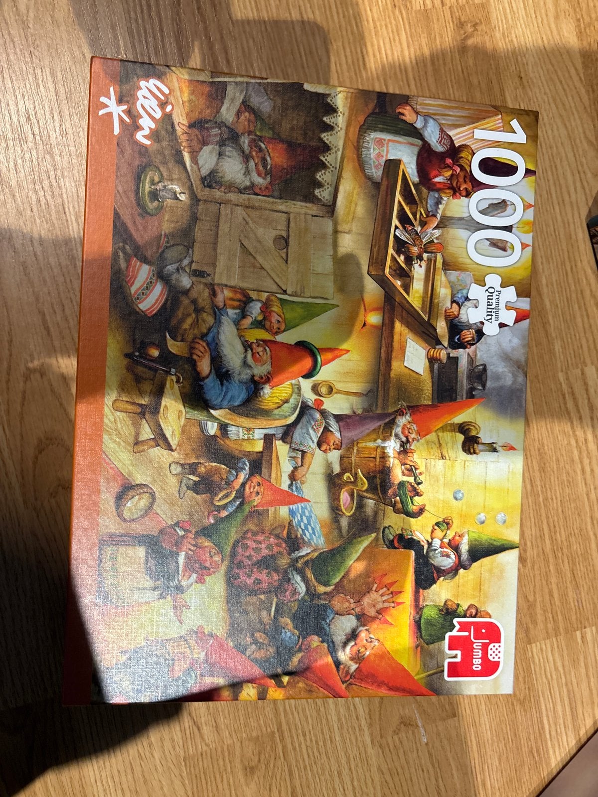 Jumbo Legpuzzel 1000 stukjes - Kabouters, Ophalen of Verzenden, 500 t/m 1500 stukjes, Zo goed als nieuw, Legpuzzel