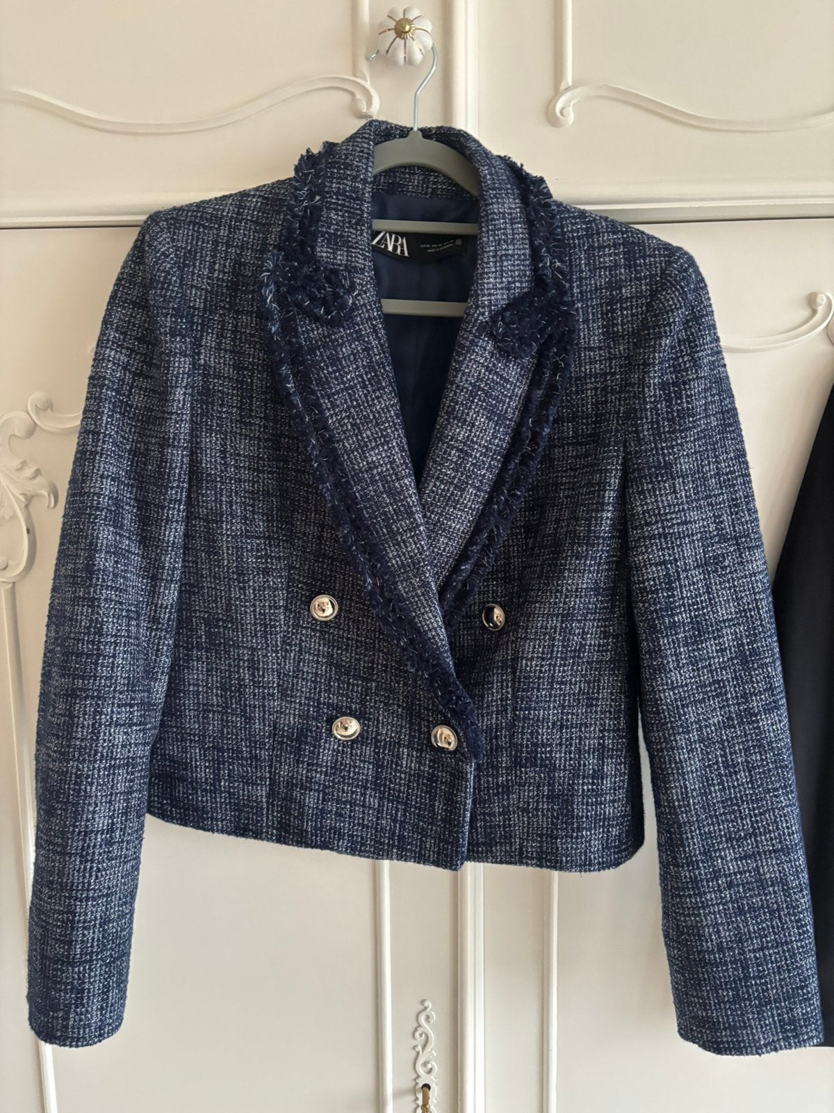 Nieuw blauw jasje Zara maat XS, Blauw, Nieuw, Ophalen of Verzenden, Jasje