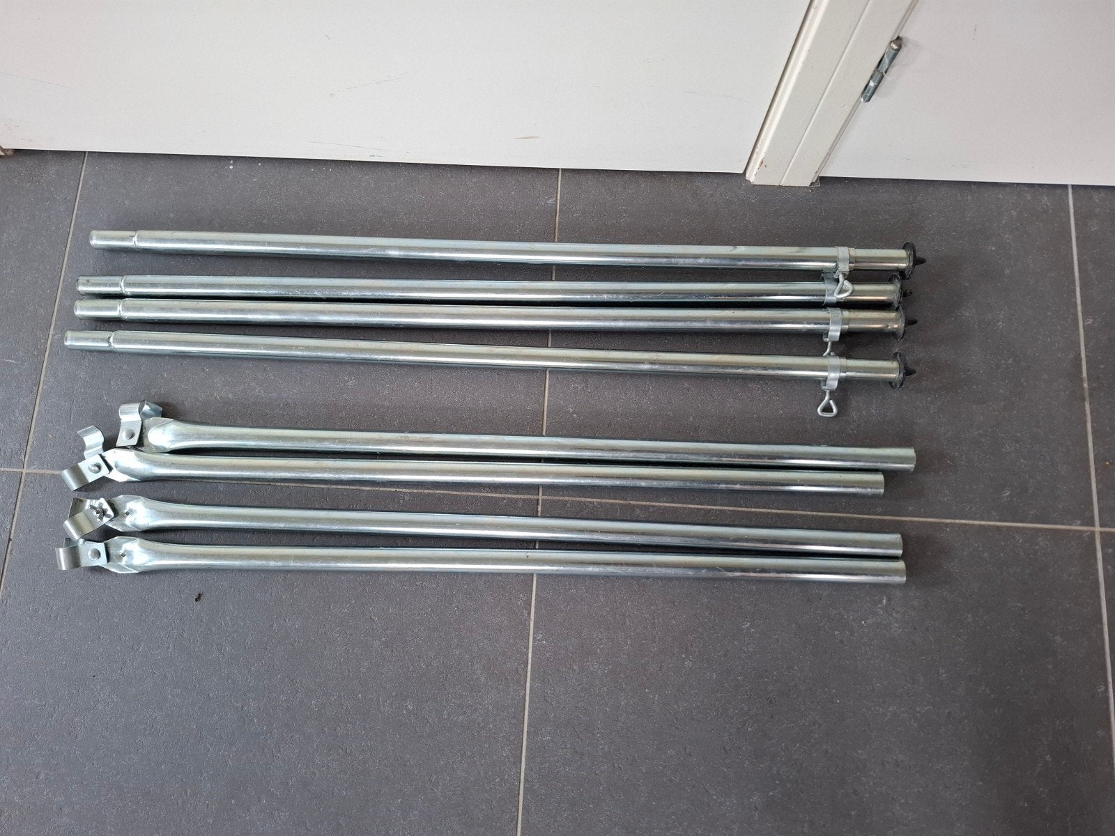 Obelink stormstang staal 28 mm 4 stuks, Caravans en Kamperen, Ophalen