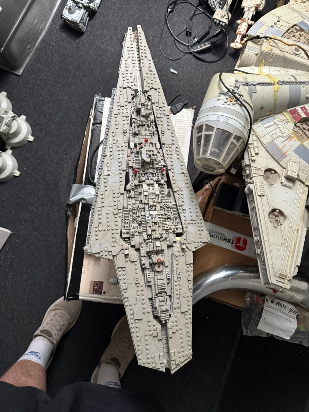 Star wars schip met verlichting, Ophalen of Verzenden, Zo goed als nieuw, Actiefiguurtje