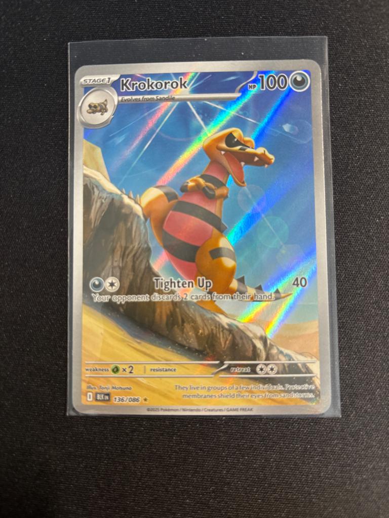 Krokorok 136/086 | NM | Black Bolt, Ophalen of Verzenden, Zo goed als nieuw, Losse kaart, Foil