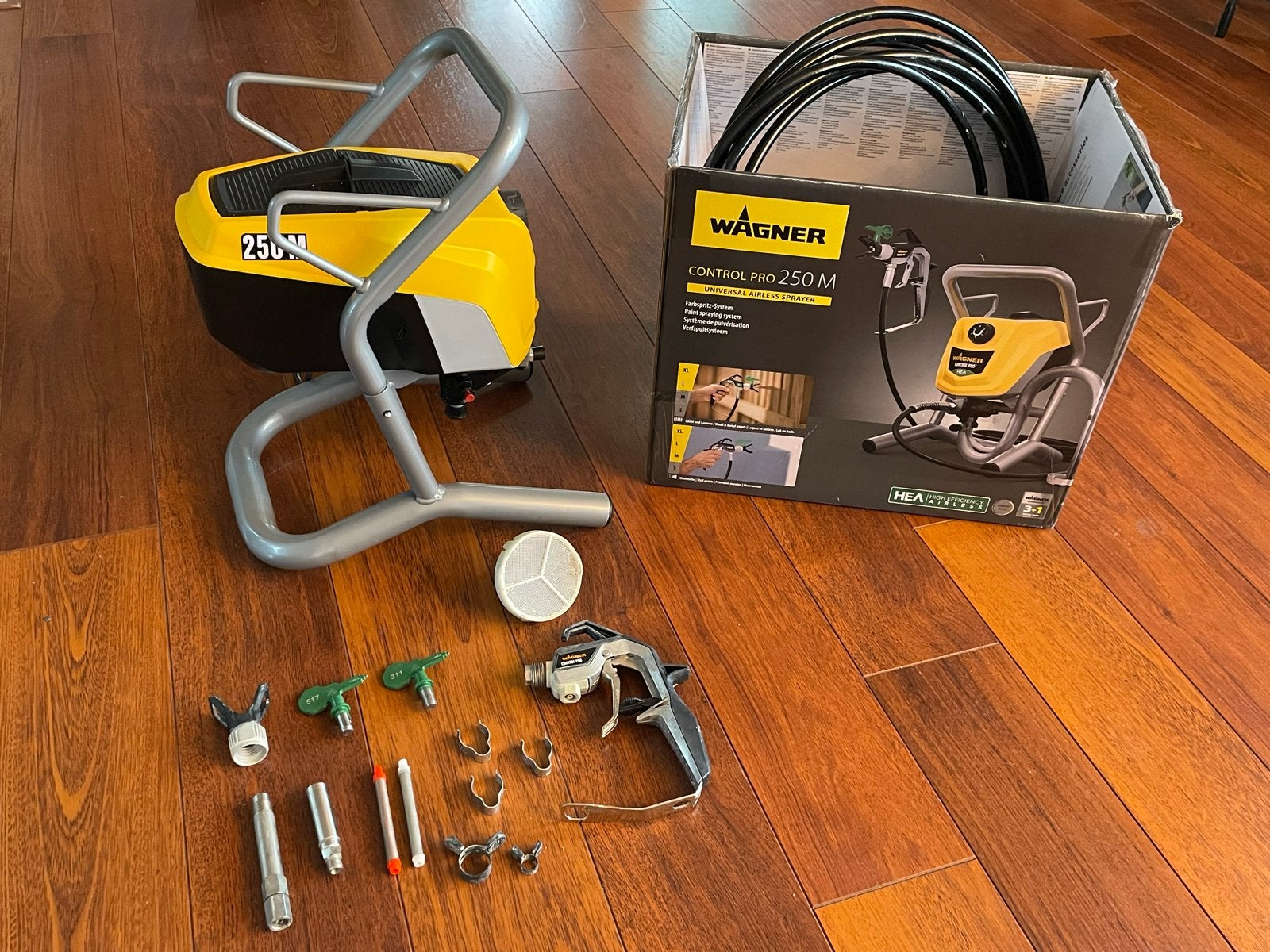 Wagner Control Pro 250 M verfspuitapparaat, Ophalen of Verzenden, Zo goed als nieuw, Verfspuit of Verfpomp