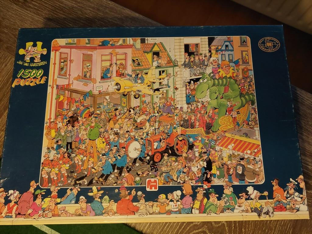 Jan van haasteren puzzel carnaval 1500, Ophalen, 500 t/m 1500 stukjes, Zo goed als nieuw