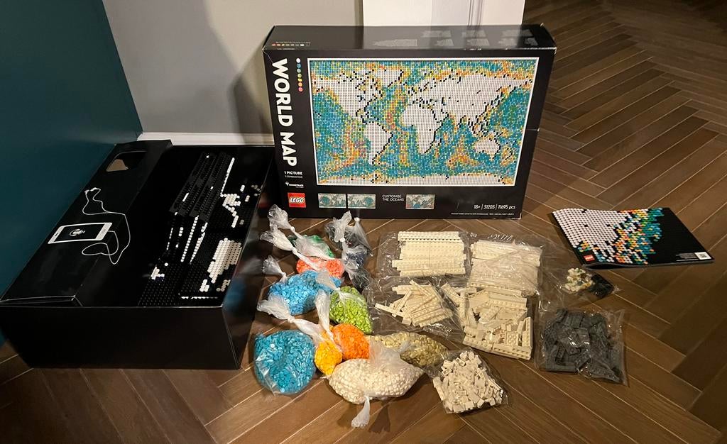 Lego Wereld kaart 31203, Ophalen, Lego, Zo goed als nieuw, Compleet