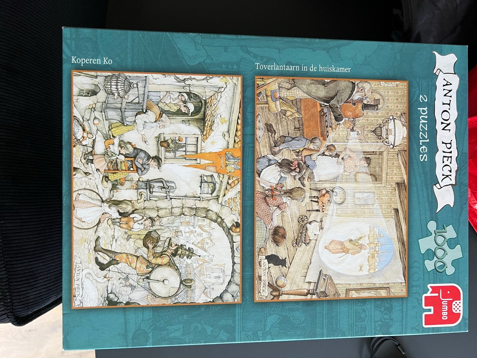Anton Pieck Puzzels - 6x1000 stukjes, Ophalen, 500 t/m 1500 stukjes, Zo goed als nieuw, Legpuzzel