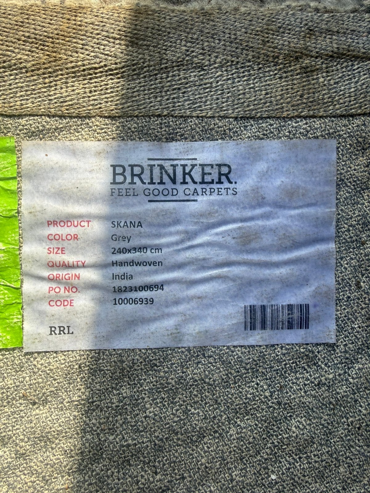 Vloerkleed wol handgeweven, Ophalen, Zo goed als nieuw, Beige, Tapijt