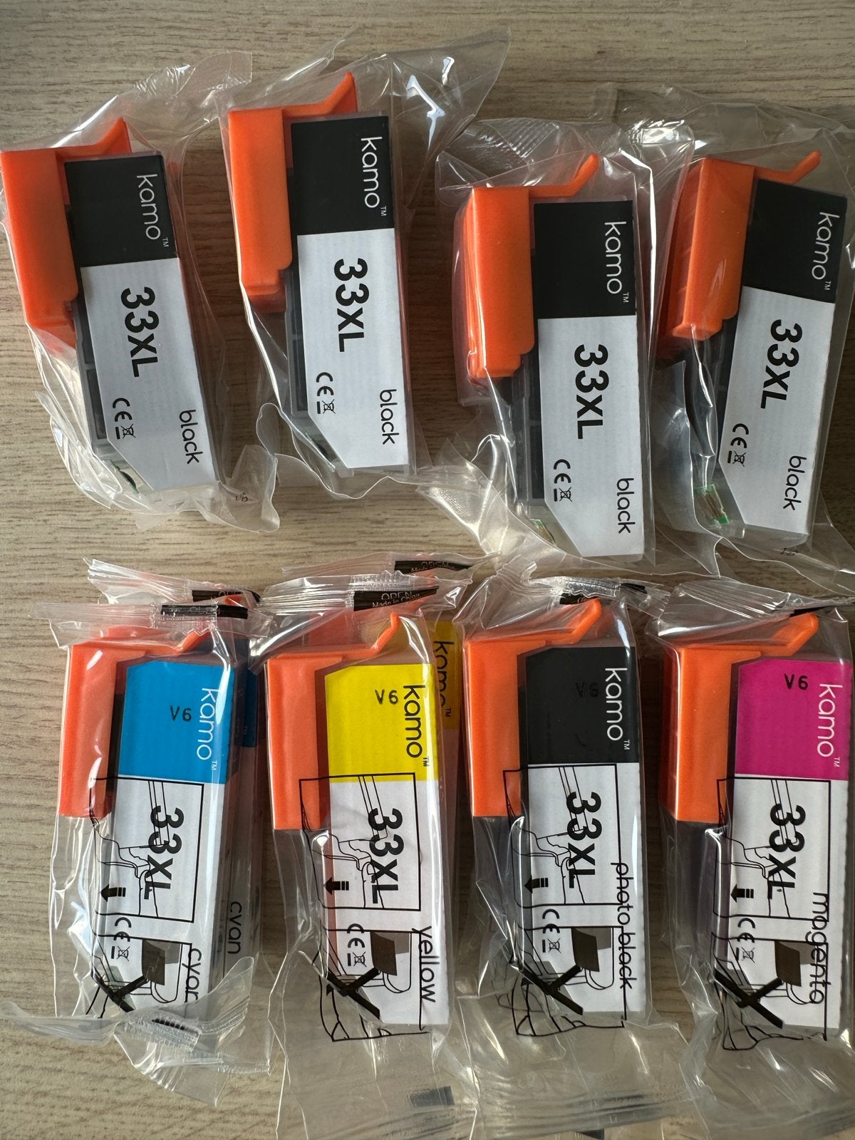 Kamo 33XL inktpatronen - complete set (nieuw), Ophalen of Verzenden, Nieuw, Cartridge