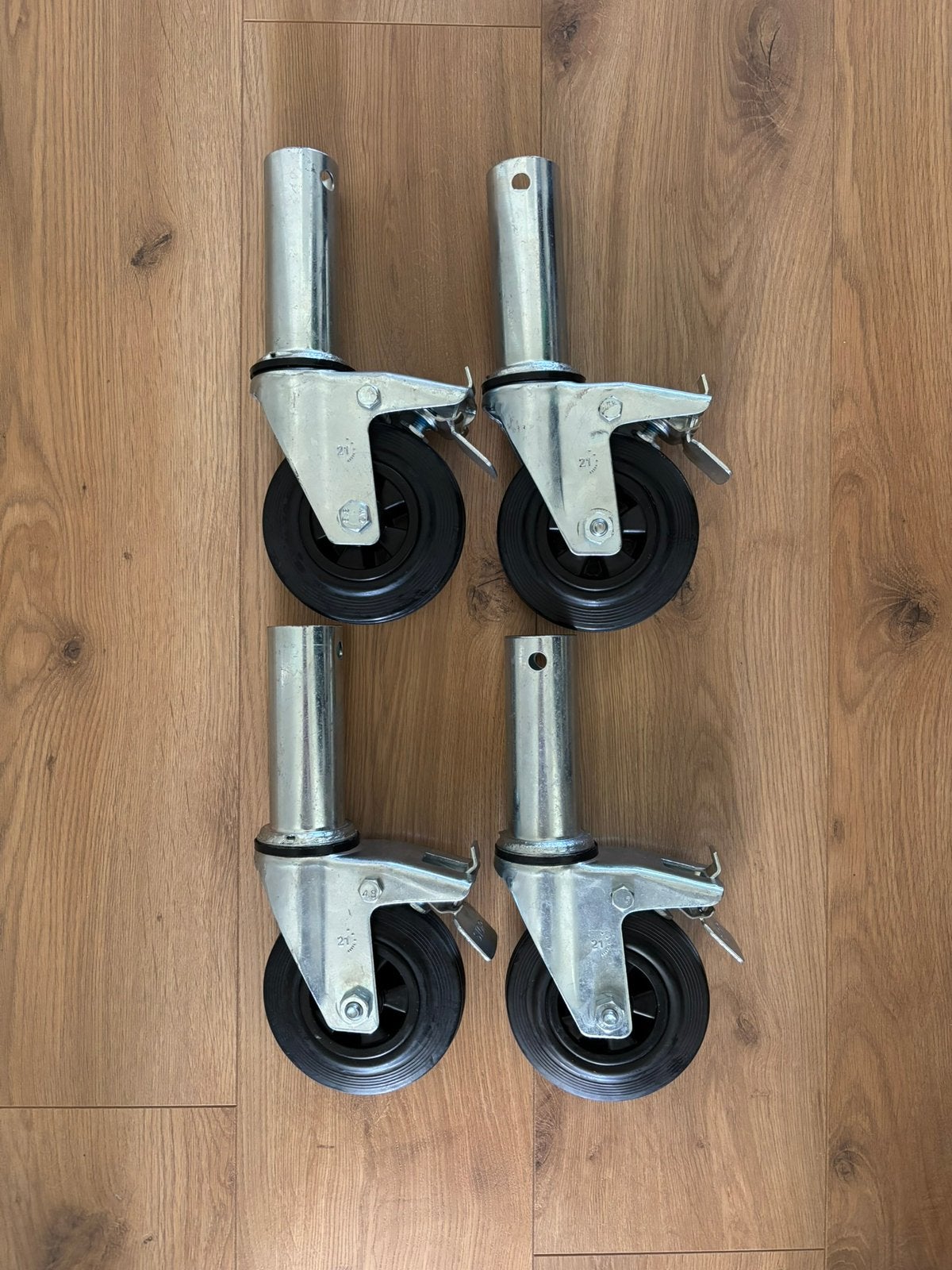 4 stuks steigerwielen van 125 mm - Nieuw, Ophalen of Verzenden, Nieuw