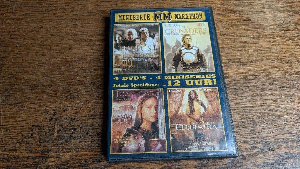 Miniserie Marathon 4dvd Julius Caesar,Joan of Arc,Cleopatra, Vanaf 16 jaar, Ophalen of Verzenden, Zo goed als nieuw, Drama