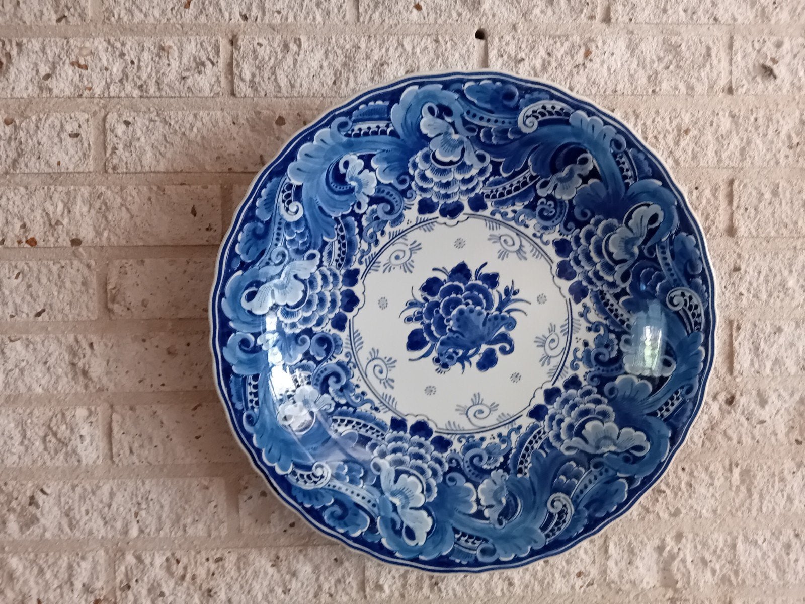 delftsblauw bord  handgeschilderd, Antiek en Kunst, Ophalen