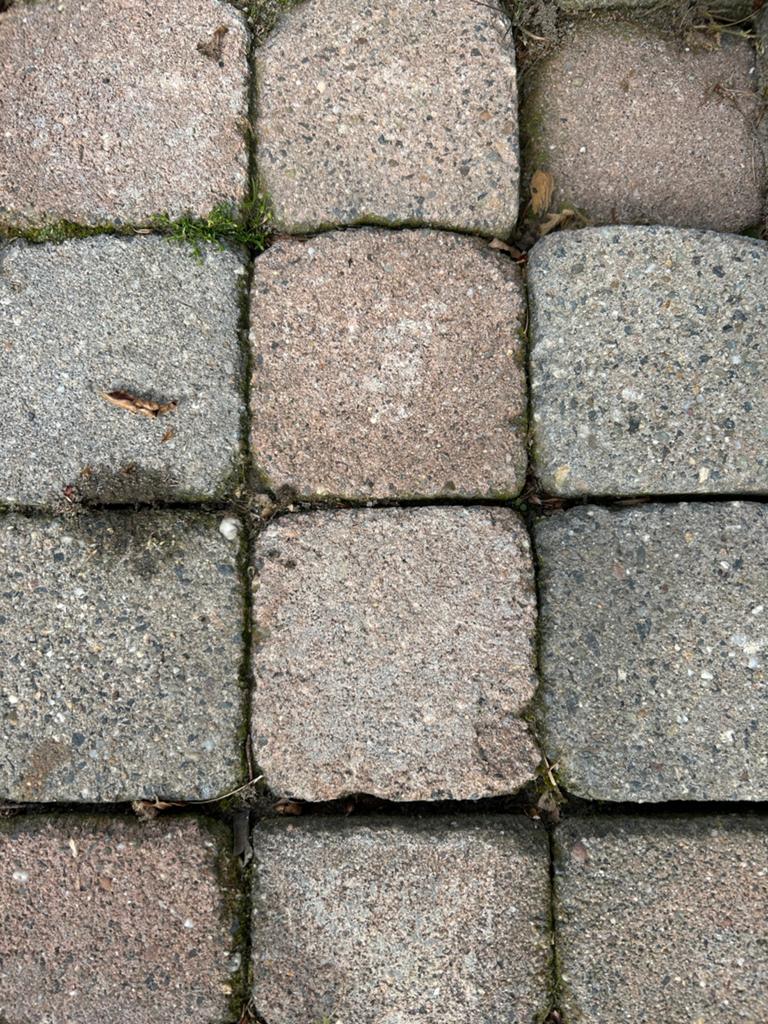 Cobble stenen ca 2.5m2 10,5x10,5cm, Ophalen, Klinkers, Zo goed als nieuw, Minder dan 5 m²
