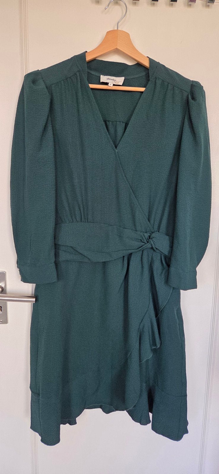Shoeby & Fred middellange jurk donker groen maat XL, Maat 42/44 (L), Ophalen of Verzenden, Zo goed als nieuw, Shoeby