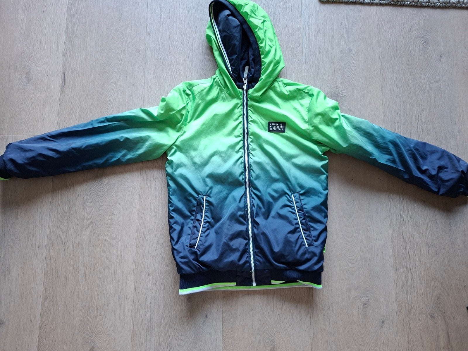zomerjas We Fashion jongen 158-164 dubbele kant draagbaar, Ophalen, Zo goed als nieuw, Jas, Jongen