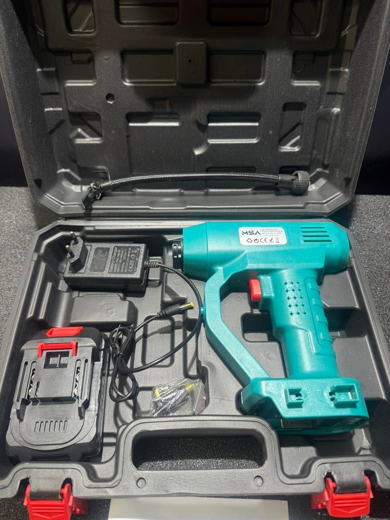 MSA Banden pomp met accu, Auto diversen, Autogereedschap, Ophalen, Nieuw
