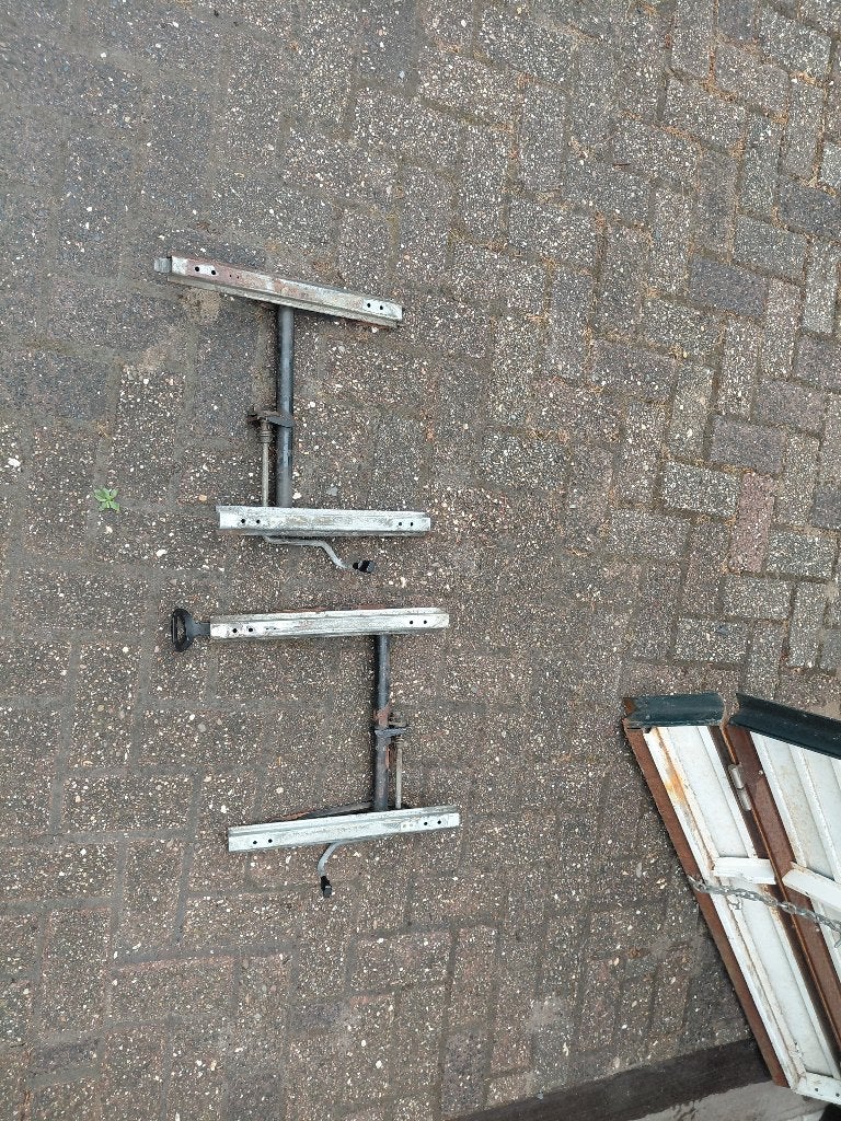 Porsche 914 stoel rails 2x, Ophalen, Gebruikt, Porsche