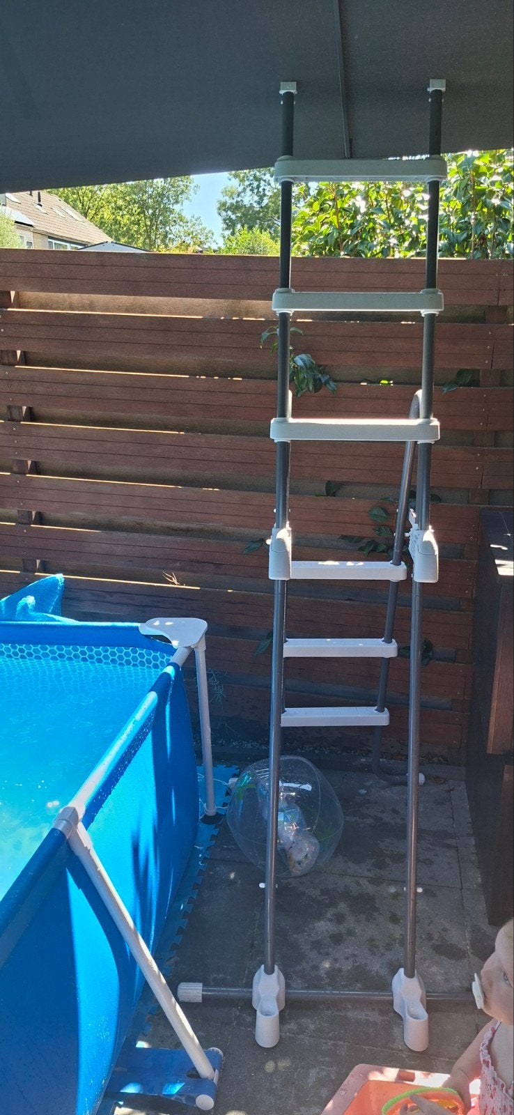 Intex Zwembadtrap 1.1m (Krystal Clear Pool Basics), Ophalen, Zo goed als nieuw, Ladder