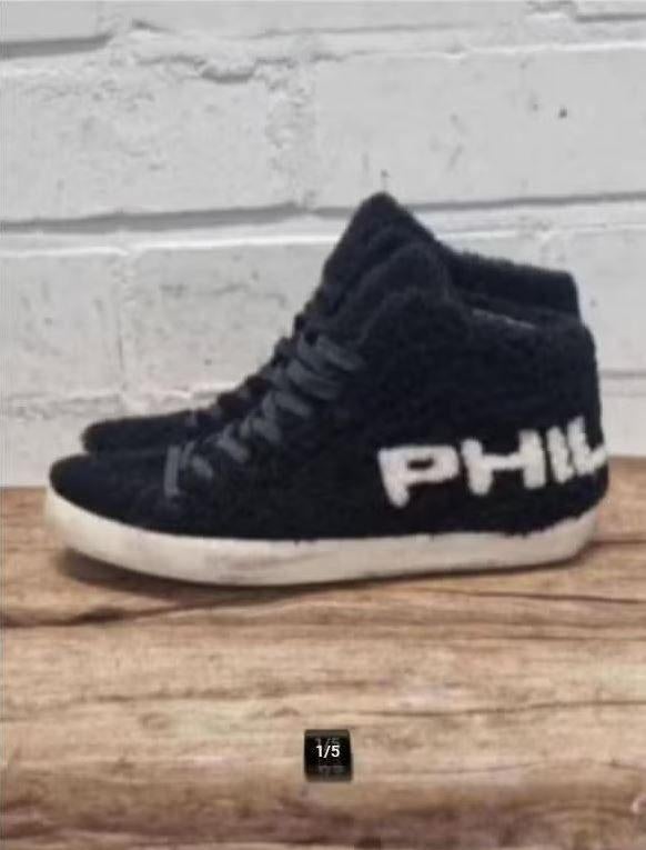 Philippe Model - Shearling teddy sneakers maat 39 Nieuw €320, Kleding | Dames, Zwart, Nieuw, Ophalen of Verzenden, Sneakers of Gympen