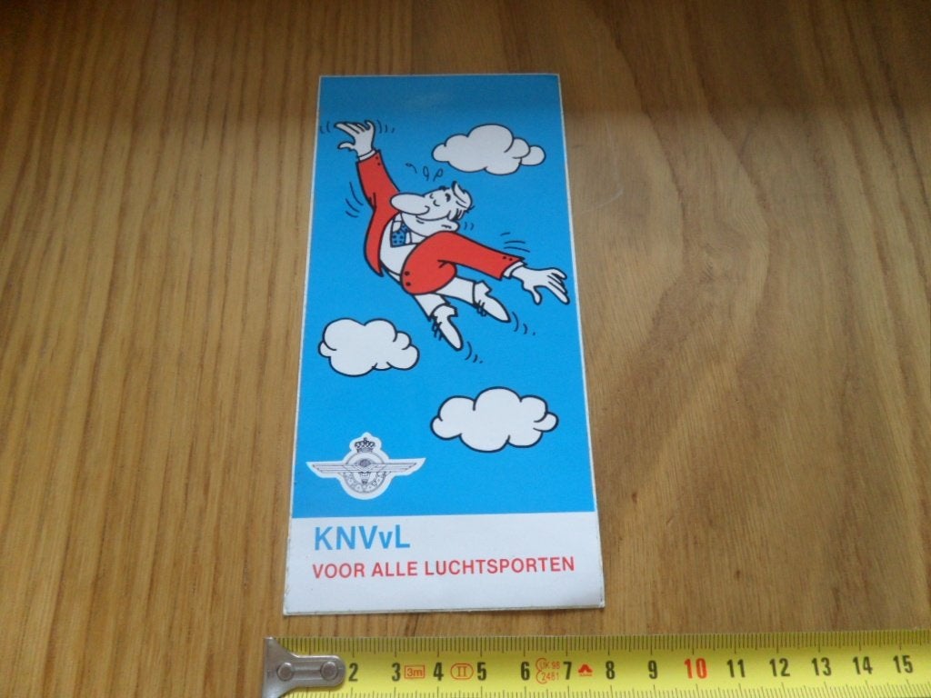 sticker KNVvL  voor alle luchtsporten, Verzamelen, Ophalen of Verzenden, Zo goed als nieuw