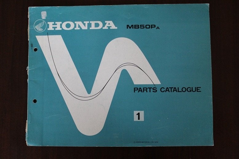 Honda MB50Pa 1979 moped parts catalogue onderdelenboek MB 50, Ophalen of Verzenden, Gebruikt