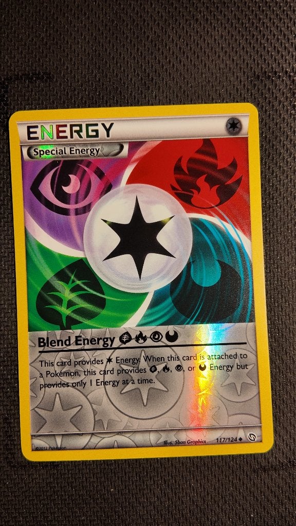 Blend Energy GrassFirePsychicDarkness 117 Dragons Exalted |, Ophalen, Losse kaart, Foil