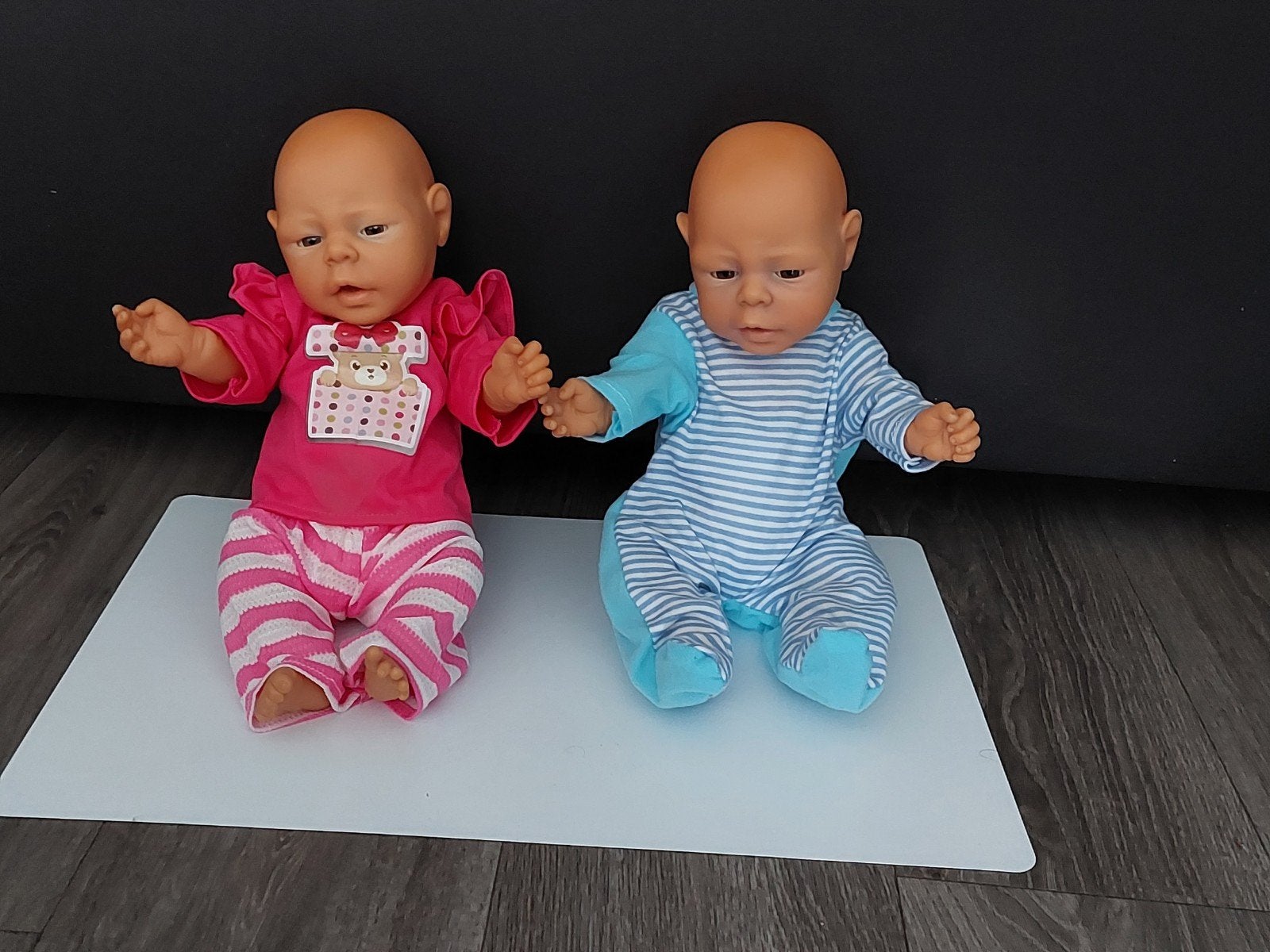 Meisje - Jongen Levensechte 38 Cm Lang Merk Migliorati 1986., Ophalen of Verzenden, Zo goed als nieuw, Babypop, Levensecht of Reborn