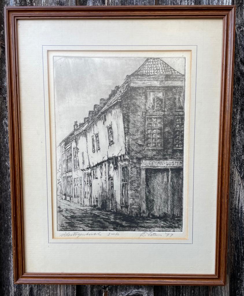 ets van 's Hertogenbosch met de winkel van Coppens lijsten., Antiek en Kunst, Ophalen