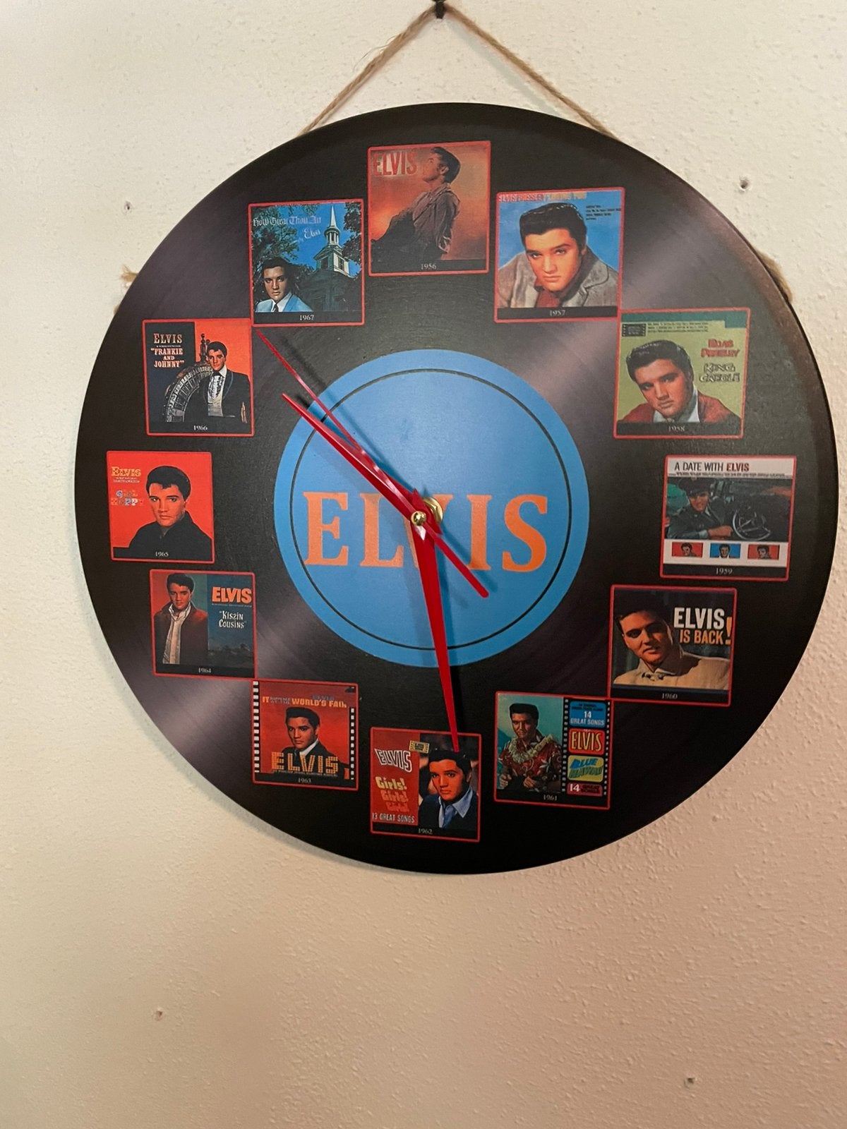Elvis Presley klok, Ophalen of Verzenden, Zo goed als nieuw, 12 inch