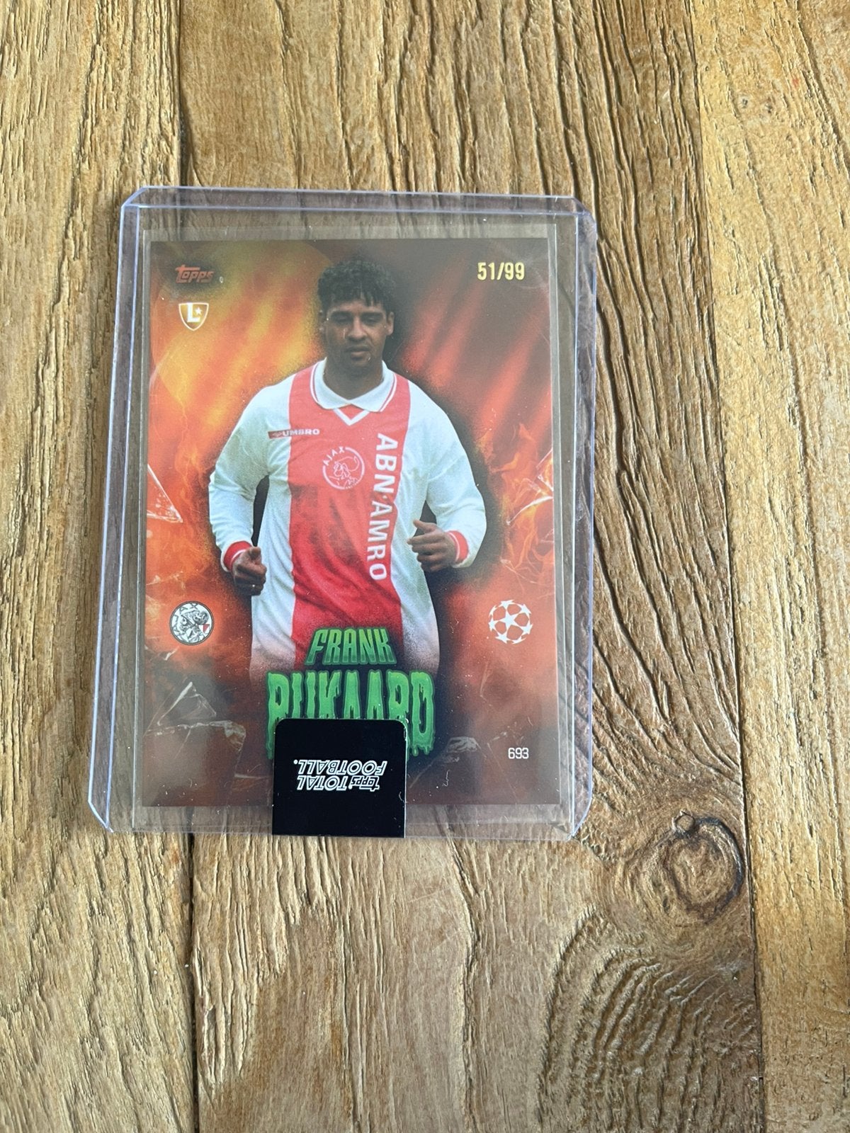 Frank Rijkaard /99 Ajax Topps Total Football, Ophalen of Verzenden, Zo goed als nieuw, Plaatje