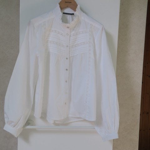 Oversized blouse nieuw wit broderie River Woods mt 44, Kleding | Dames, Blouses en Tunieken, River Woods, Wit, Maat 42/44 (L)