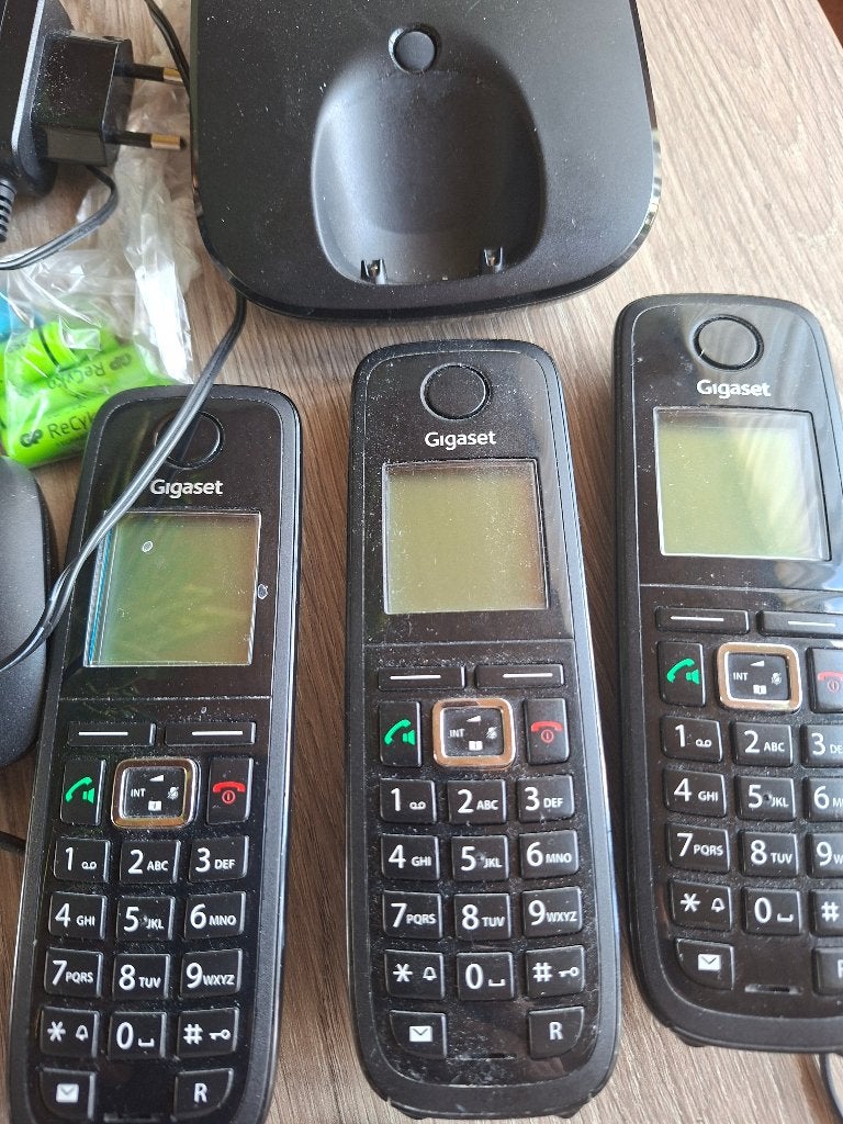 gigaset dect telefoonset a 510, Telecommunicatie, Ophalen of Verzenden, Gebruikt, 3 handsets