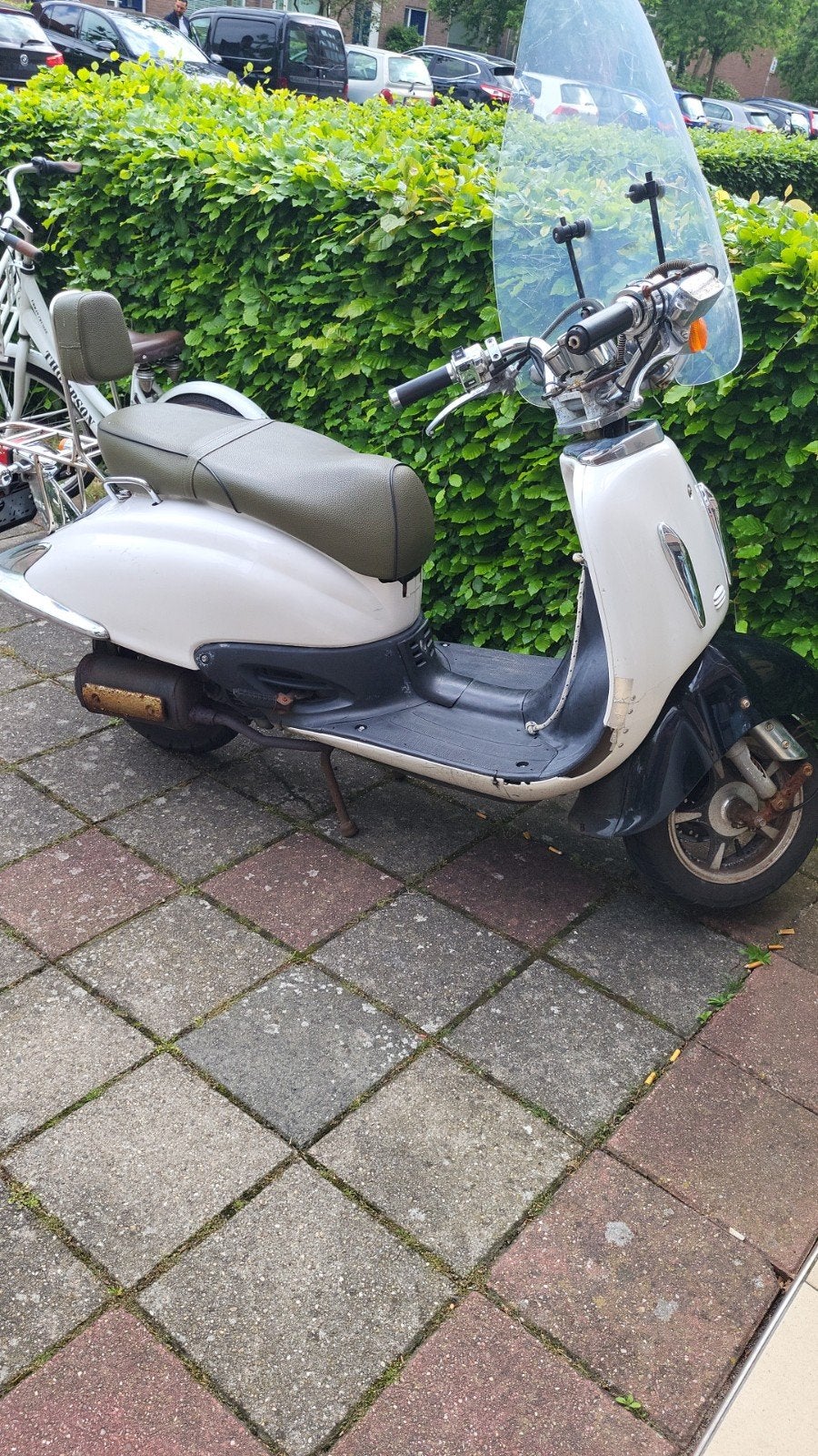 2 scooters agm retro en retro gt (blauw&geel kenteken), Ophalen, Gebruikt, Benzine, Overige merken