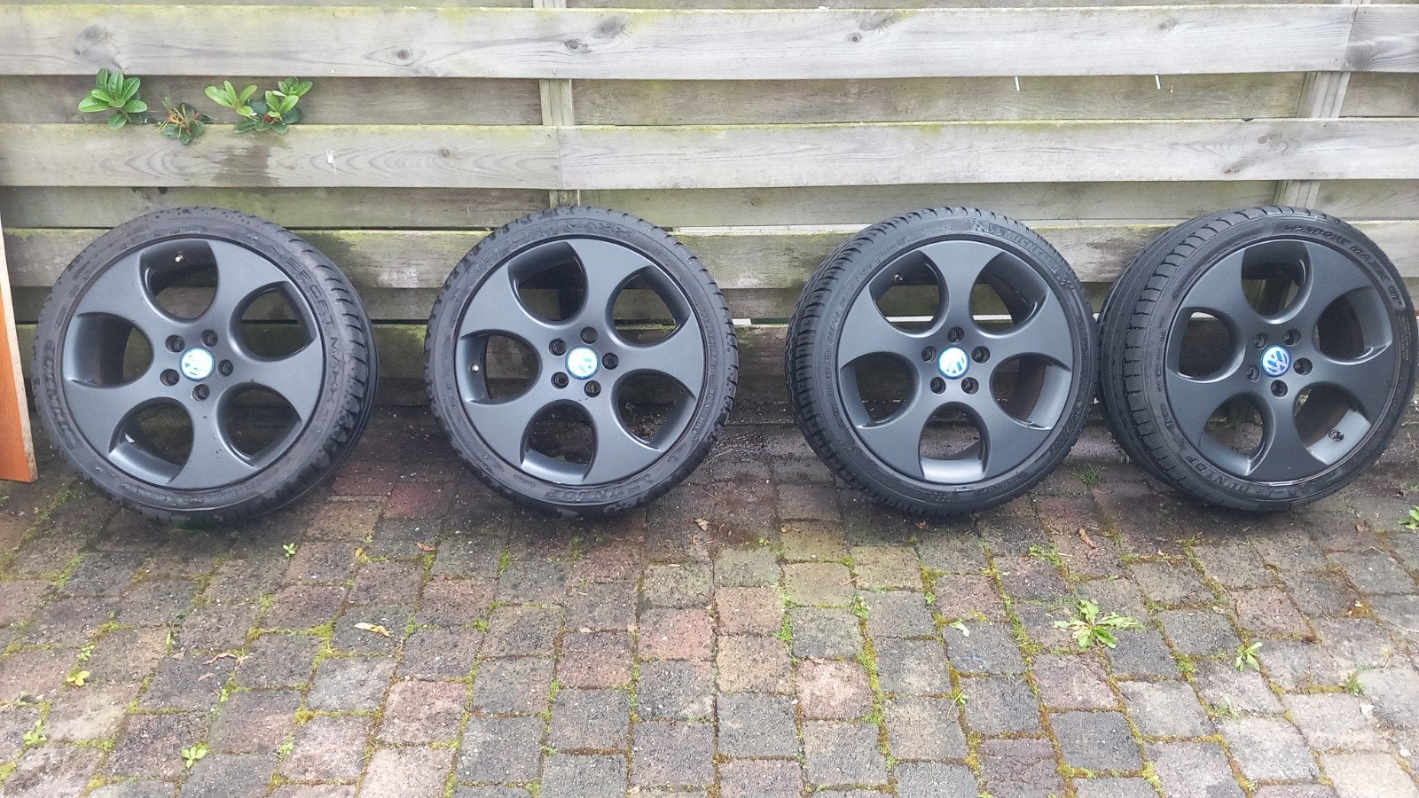 VW Golf 5 / 6 GTI velgen 18 inch goed banden, Auto-onderdelen, Ophalen, 18 inch, Gebruikt, Velg(en)