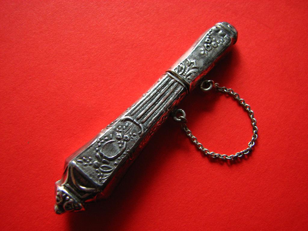 Mooie Zilveren Jugendstill Naaldenkoker, Verzenden, Zilver