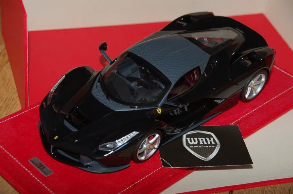!! SALE !! 1:18 FERRARI LA FERRARI nero ds MR models WRH, Verzenden, Zo goed als nieuw, Auto, Overige merken