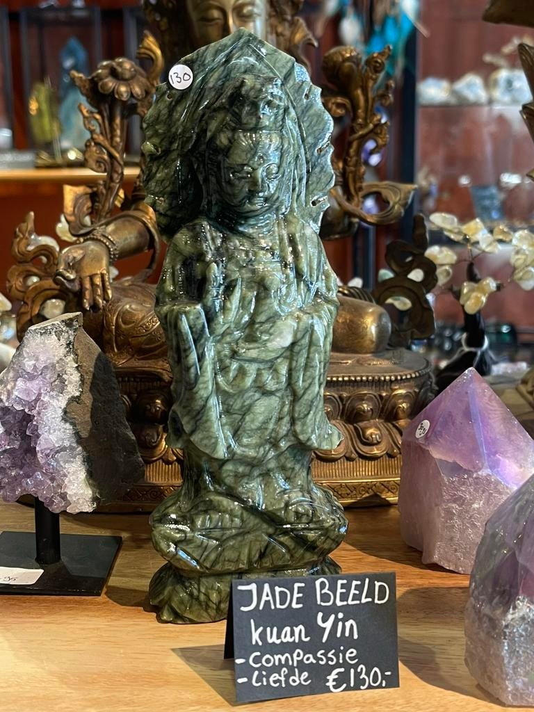 Jade beeld kuan yin, Ophalen of Verzenden