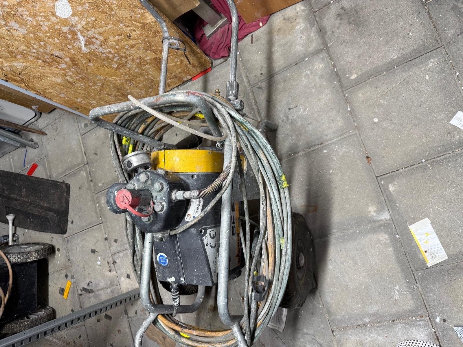 Wagner SF27 verfspuit met toebehoren (excl. compressor), Ophalen of Verzenden, Gebruikt, Verfspuit of Verfpomp