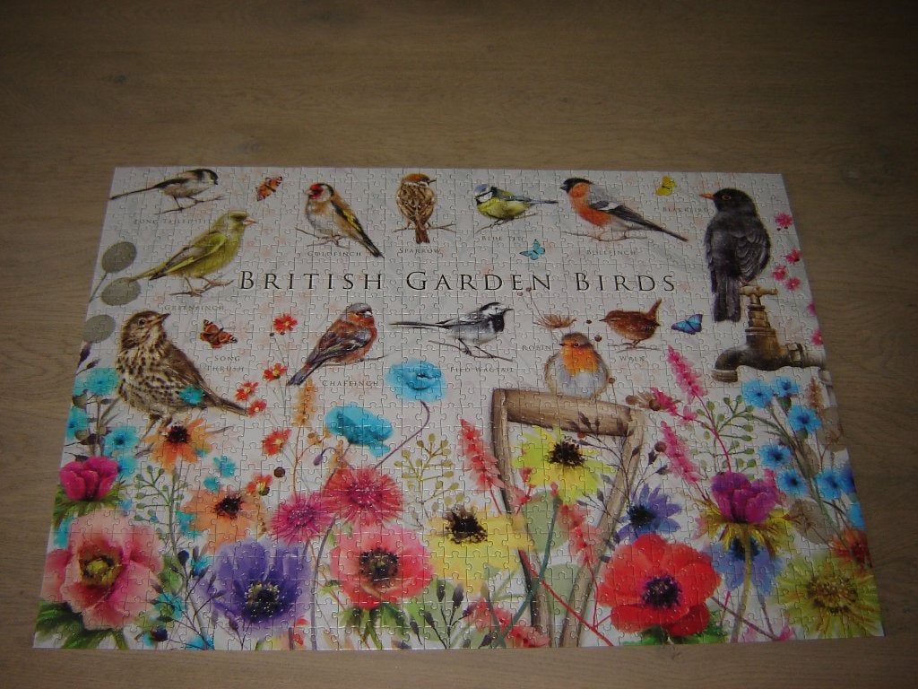 BRITISH GARDEN BIRDS 1000 st., Ophalen of Verzenden, 500 t/m 1500 stukjes, Zo goed als nieuw, Legpuzzel