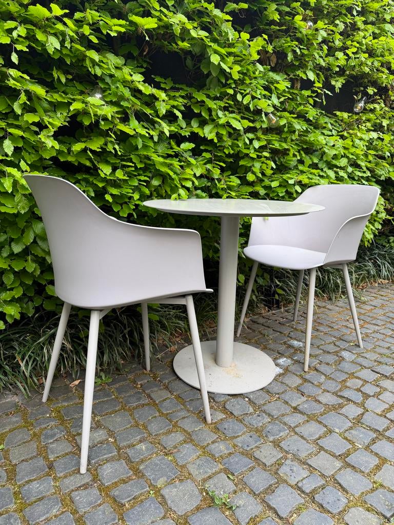 Bistro tuinset voor twee personen, Tuin en Terras, Ophalen, Zo goed als nieuw, Kunststof