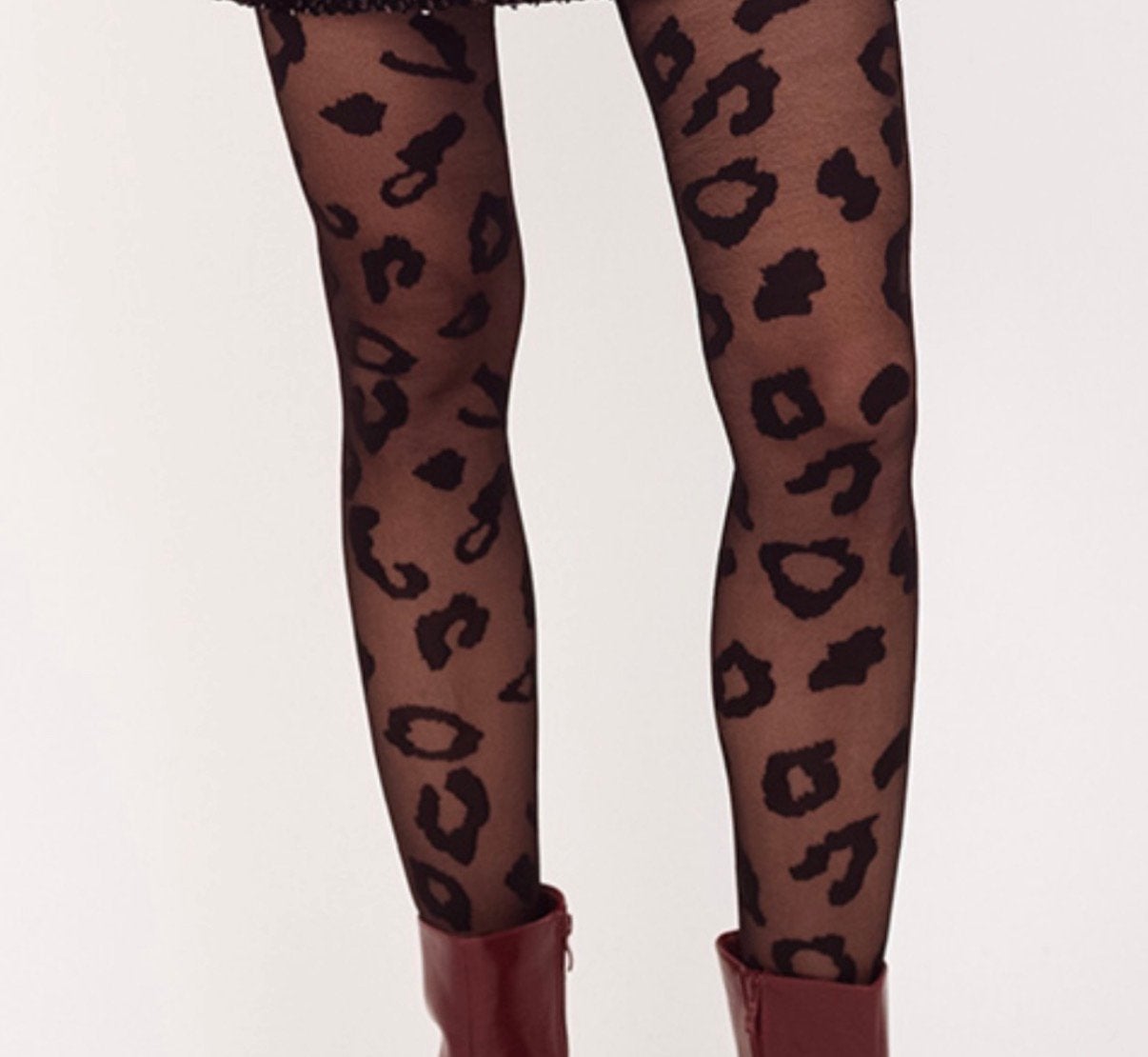 H&NATHALIE panty zwart animalprint mt TU, Maat 36/38 (S), -, Verzenden, Nieuw