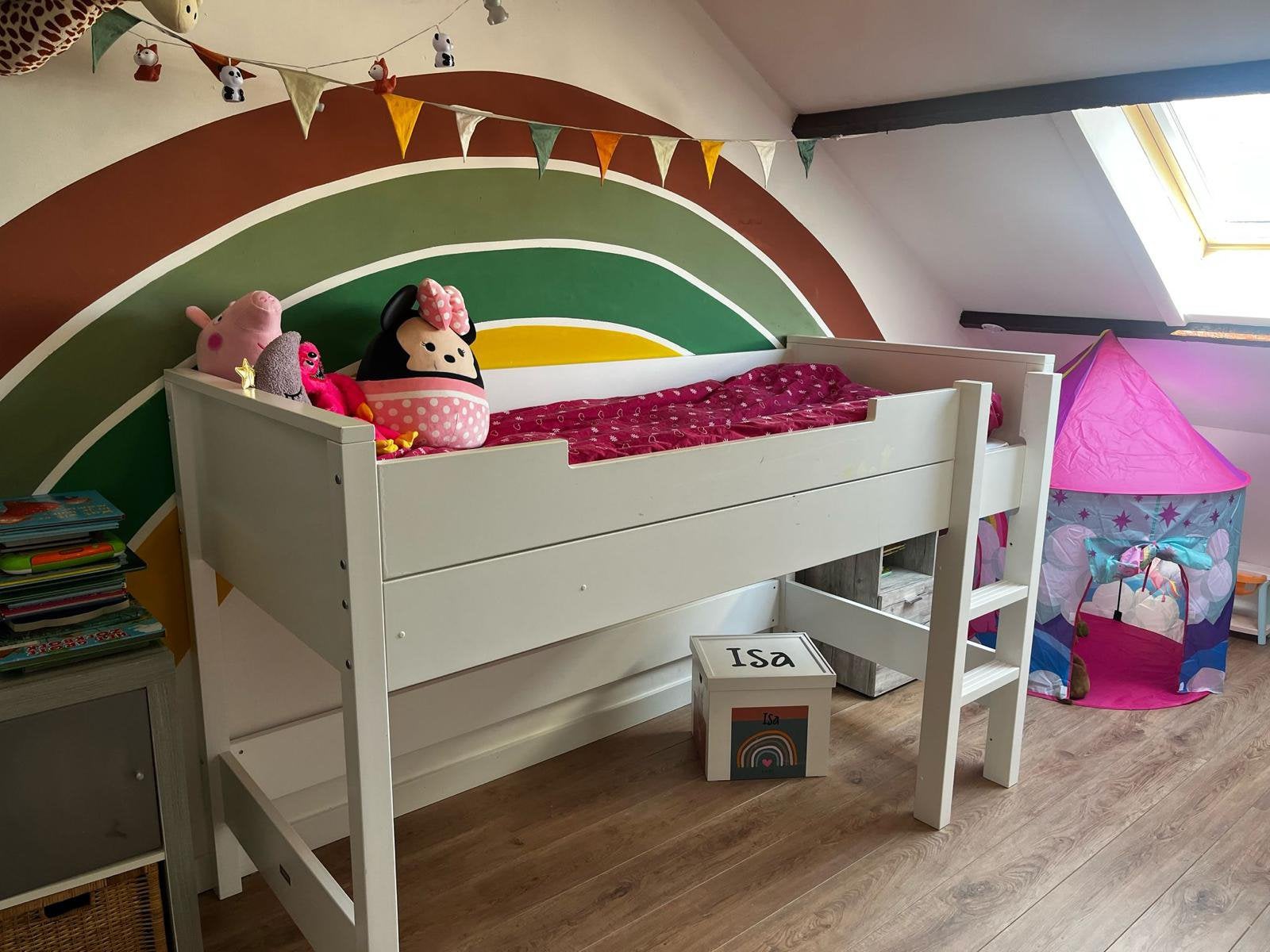 Bopita half hoofslaper + bedtent, Kinderen en Baby's, Ophalen of Verzenden, Zo goed als nieuw, Halfhoogslaper