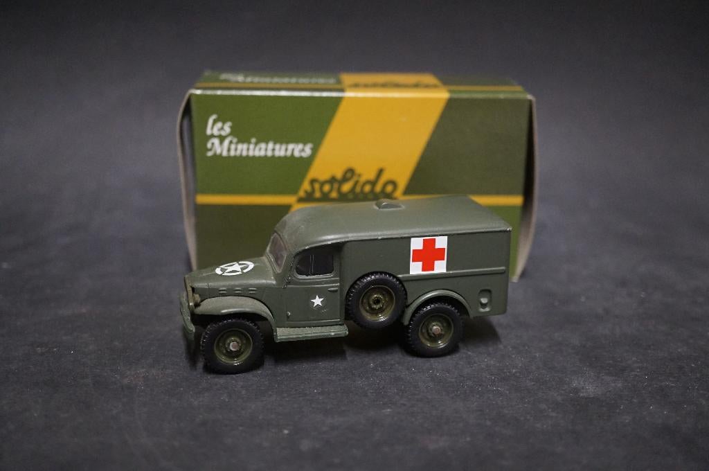 Solido Dodge militaire ambulance - 1/50 - TOP, Hobby en Vrije tijd, Modelauto's | 1:50, Ophalen of Verzenden, Zo goed als nieuw